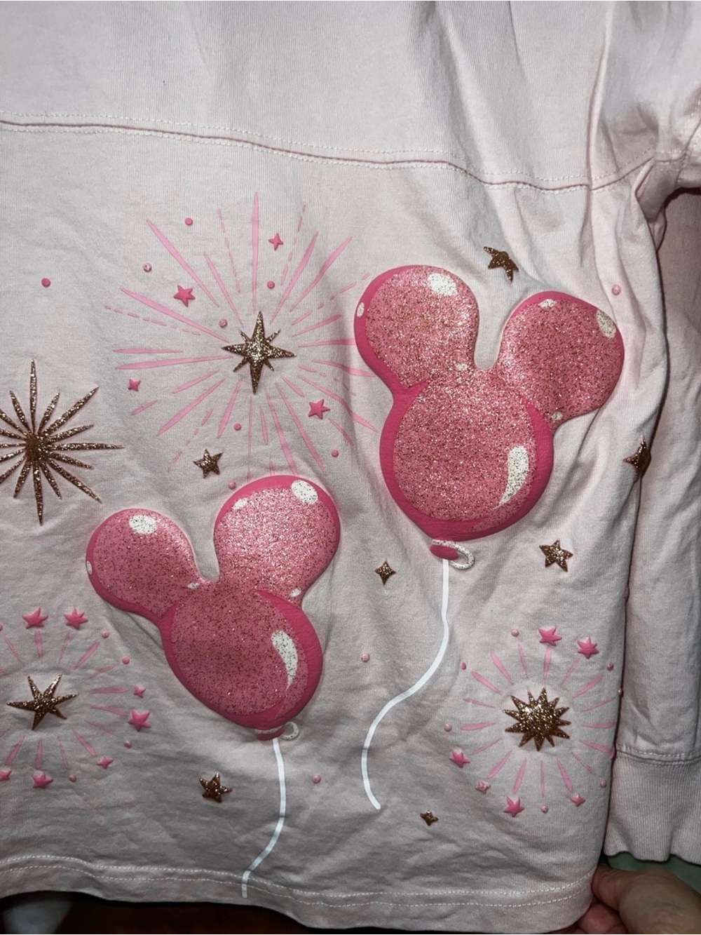 Disney World Women’s Light Pink Spirit Jersey with Pink Balloon Logo - Picture 4 of 6